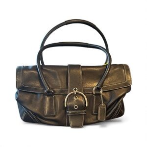 Coach Black‎ Leather Shoulder Bag